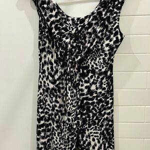 Calvin Klein Monochrome Abstract Dress